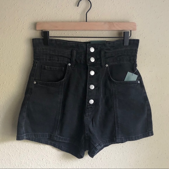 wild fable Pants - Wild Fable Super High Rise Button Down Jean Shorts